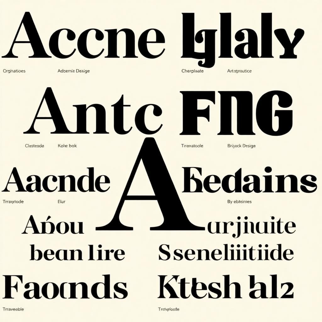 Fonts category preview